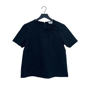 KATE SPADE Black Bow Short-Sleeve Top